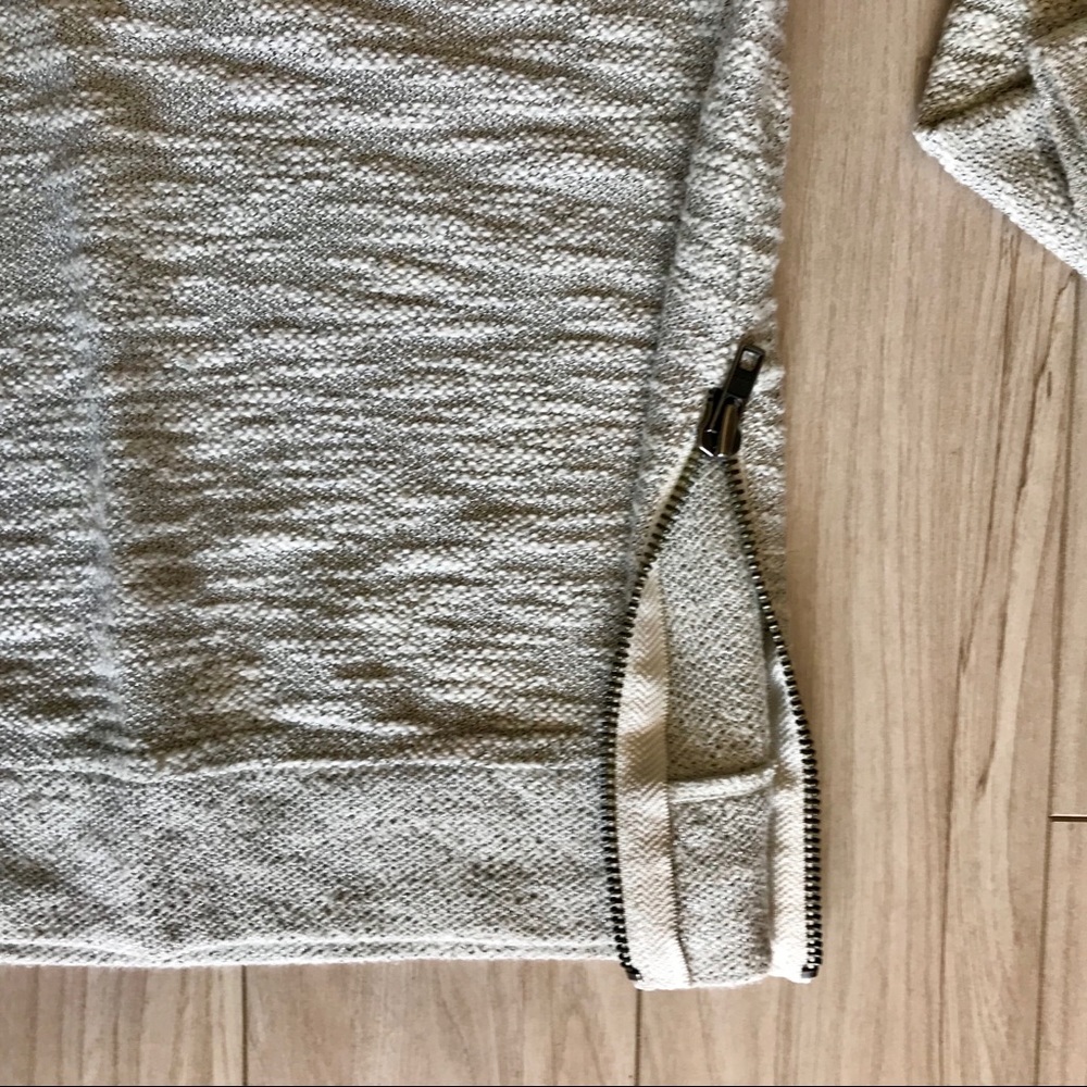 LOFT Metallic Thread Sweatshirt with Side Zip - Picture 3 of 4